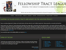 Tablet Screenshot of fellowshiptractleague.org